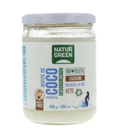 Aceite de Coco Desodor Cuisine Bio 430ml Natur Green