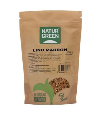 Lino Marron Bio 250g Natur Green