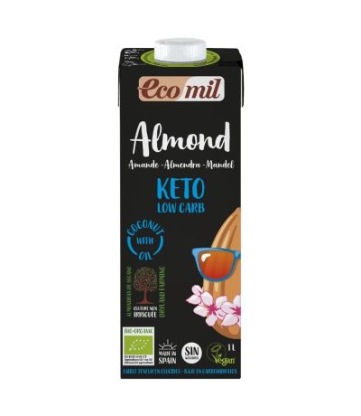 Bebida Vegetal Almendra Nature Keto Bio 6x1L Ecomil