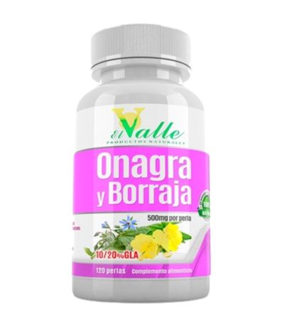Onagra Borraja y Vitamina-E 120 Perlas El Valle