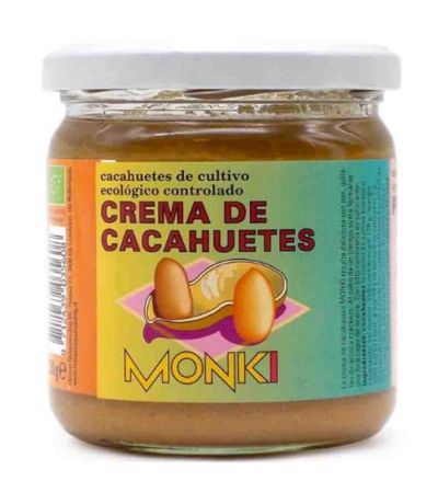 Crema de Cacahuetes Bio 330g Monki