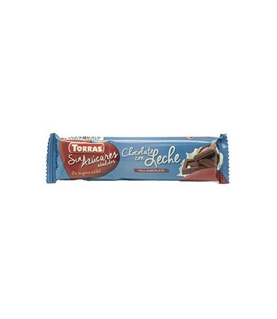 Chocolatina de Chocolate con Leche SinGluten SinAzucar 30uds Torras