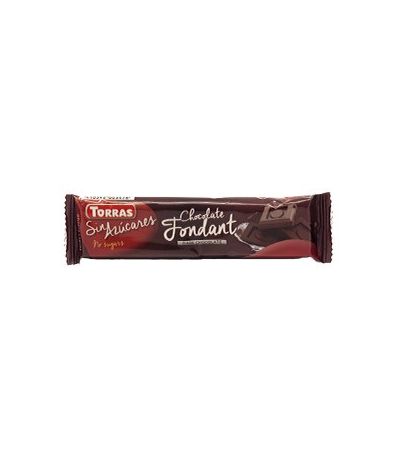 Chocolatina de Chocolate Negro Fondant SinGluten 30uds Torras
