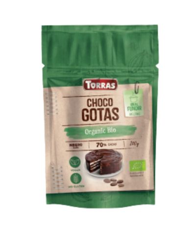 Gotas Choco 70% Cacao Vegan 200g Torras