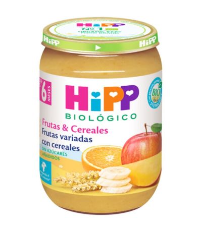 Potito Frutas Variadas con Cereales 6M Bio 190g HIPP