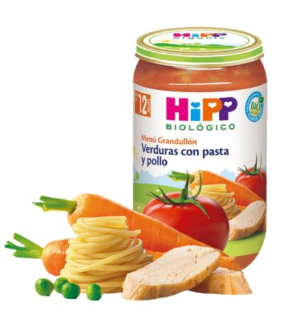 Potito Verduras Pasta Pollo 12M Bio 250g HIPP