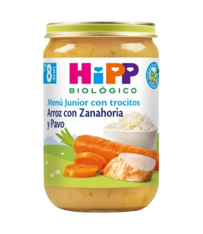 Potito Arroz Zanahoria y Pavo  8M Bio 220g Hipp