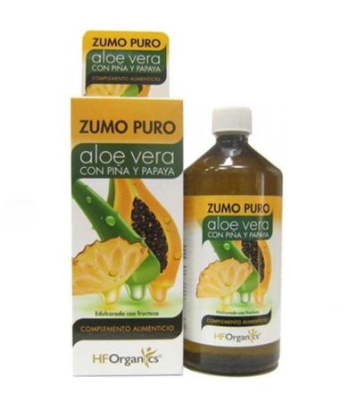 Zumo Puro de Aloe Vera con Piña y Papaya 1L Hf Organics