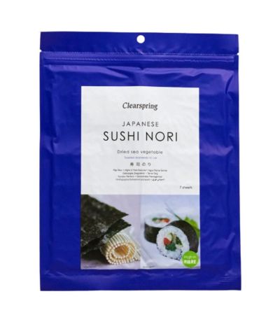 Alga Nori para Sushi Vegan 17g Clearspring