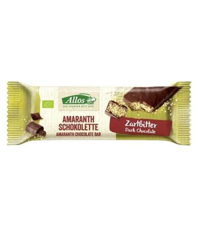 Barrita de Amaranto con Chocolate Negro Bio 16uds Allos