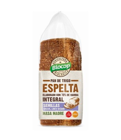 Pan de Molde Trigo Espelta Integral Semillas Bio 400g Biocop