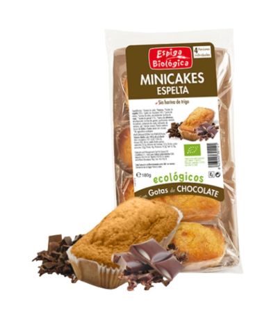 Minicakes de Espelta y Chocolate Eco 4x45g Espiga Bio