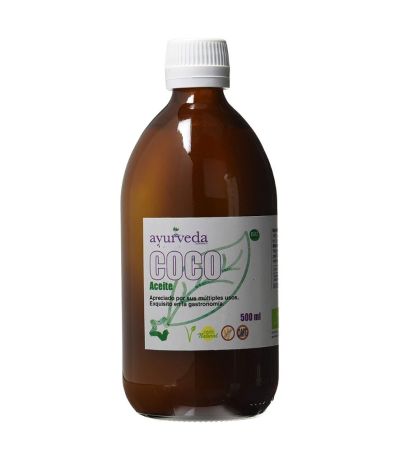 Aceite de Coco Puro SinGluten Bio Vegan 500ml Ayurveda