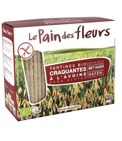 Tostadas de Pan con Avena SinGluten Bio Vegan 150g Le Pain Des Fleurs