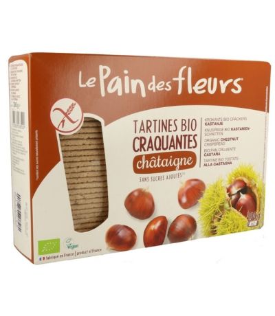 Crackers con Castaña SinGluten Bio Vegan 300g Le Pain Des Fleurs