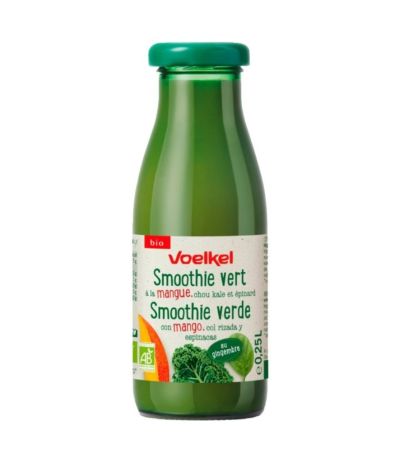 Smoothie Verde de Mango Kale y Espinacas Bio 250ml Voelkel