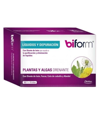 Plantas y Algas Drenante Vegan 60caps Biform