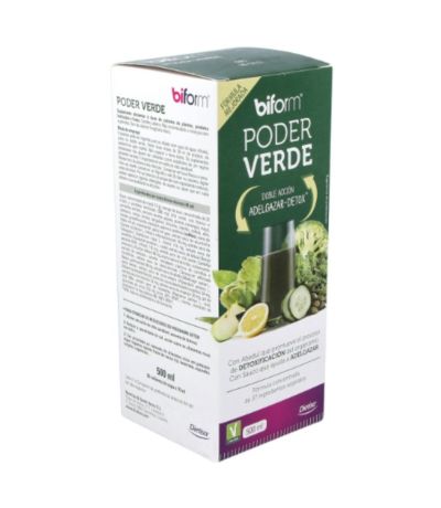 Poder Verde Jarabe Adelgazar Detox Vegan 500ml Biform