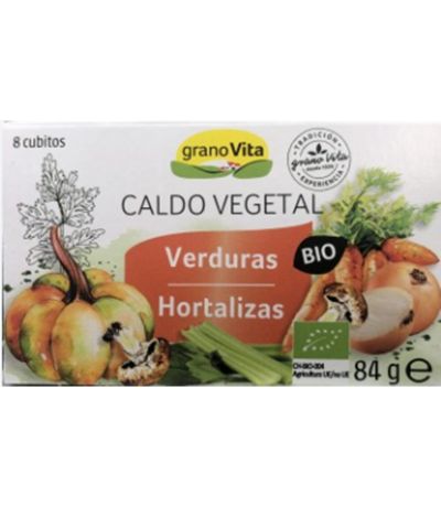 Cubitos de Caldo Vegetal Bio Vegan 84g Granovita