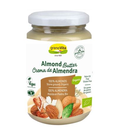 Crema de Almendras SinGluten Bio Vegan 350g Granovita