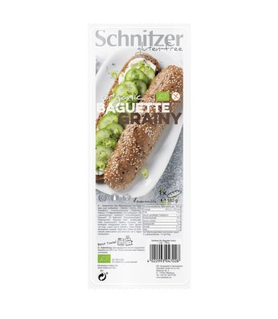 Baguette Semillas Grainy SinGluten 160g Schnitzer