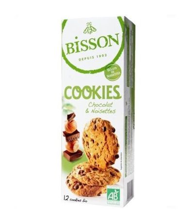 Galletas Cookies Chocolate con Avellanas Bio 200g Bisson