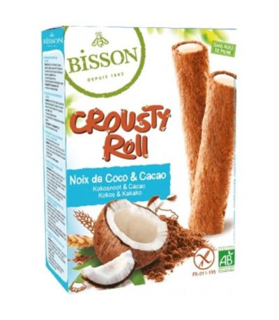 Crousty Roll Cacao Coco SinGluten Bio 125g Bisson