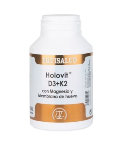 Holovit Vitaminas D3 K2 Con Magnesio Y Membrana De Huevo 180caps Equisalud