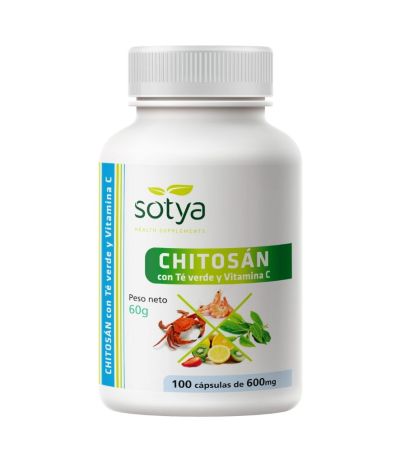 Chitosan Te Verde Vitamina C 100caps Sotya