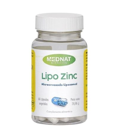 Lipo Zinc SinGluten 60caps Mednat Nutricion