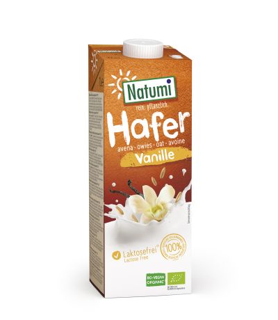 Bebida Vegetal Avena Vainilla Bio Vegan 12x1L Natumi