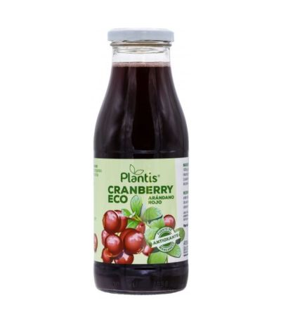 Jugo Cranberry Arandano Rojo Eco 500ml Plantis