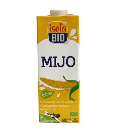 Bebida Vegetal de Mijo SinGluten Bio Vegan 6x1L Isola Bio