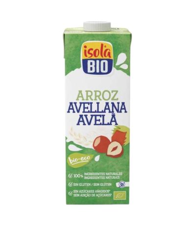 Bebida Vegetal Arroz Avellana SinGluten Bio Vegan 6x1L Isola Bio