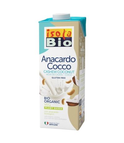 Bebida Vegetal de Anacardos y Coco SinGluten Bio 6x1L Isola Bio