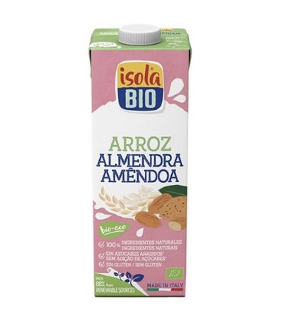 Bebida Vegetal de Arroz y Almendra SinGluten Bio Vegan 6x1L Isola Bio