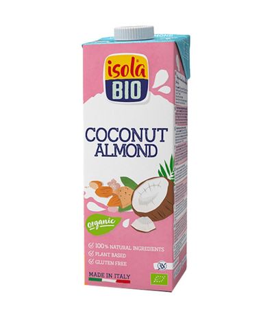 Bebida Vegetal de Coco con Almendra SinGluten Bio Vegan 6x1L Isola Bio