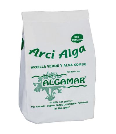 Arci Alga Arcilla Verde y Alga Kombu 500g Algamar