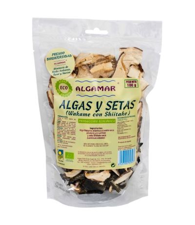 Mezcla Algas y Setas Deshidratadas Eco Vegan 100g Algamar