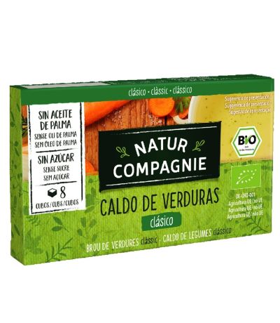 Caldo Vegetal en pastillas Bio 88g  Natura Compagnie