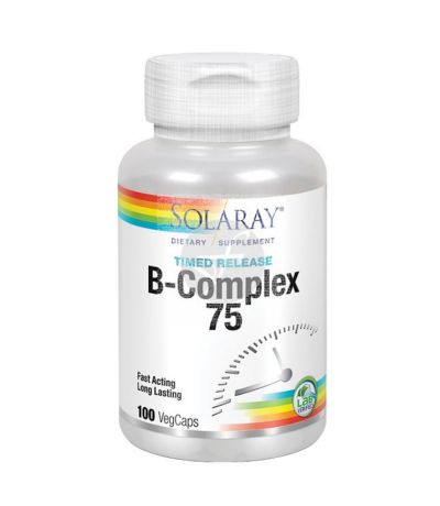 Vitamina-B Complex75 SinGluten Vegan 100caps Solaray