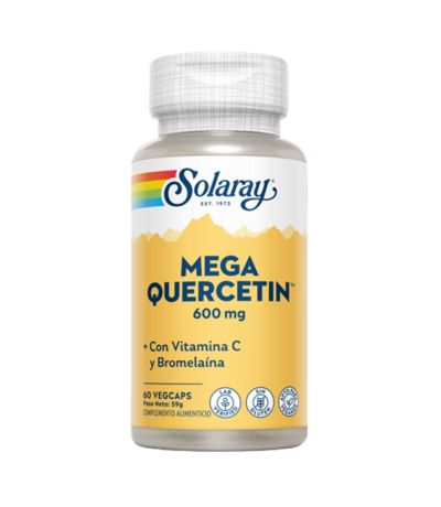 Mega Quercetin 600Mg SinGluten Vegan 60caps Solaray