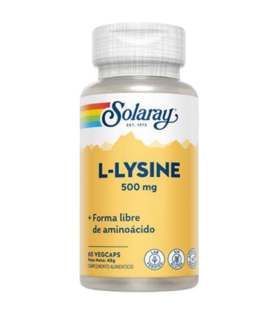 L-Lisina 500Mg 60caps Solaray