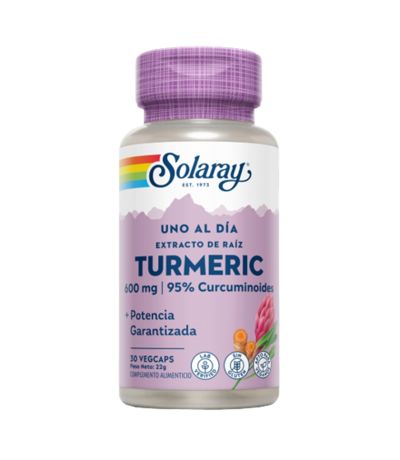 Turmeric Extracto de Curcuma 600Mg 30caps Solaray