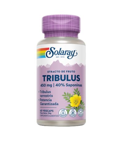 Tribulus 450Mg SinGluten Vegan 60caps Solaray