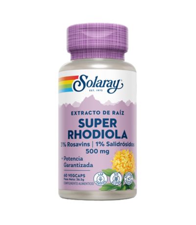 Super Rhodiola Root Extract Rosea 500Mg 60caps Solaray