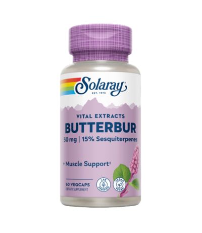 Butterbur Root Extract 50Mg SinGluten Vegan 60caps Solaray
