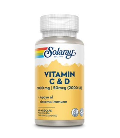 Vitamina-C 1000Mg  Vitamina-D 50Mcg 60caps Solaray