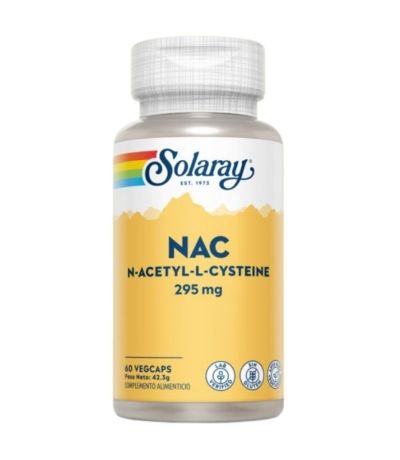 NAC N-acetyl-L-Cysteine 295Mg 60caps Solaray