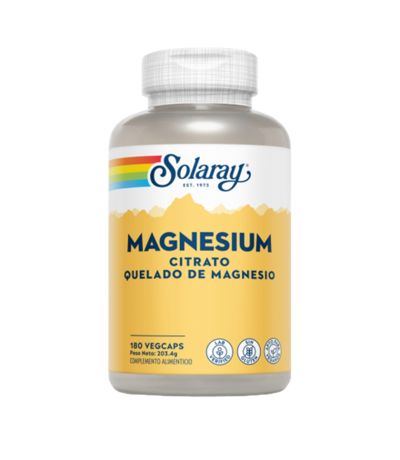 Magnesium Citrate SinGluten Vegan 180caps Solaray